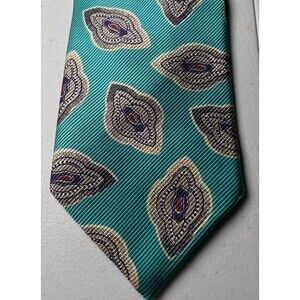 ROBERT TALBOTT BEST OF CLASS Tie Silk Made in USA Blue Gray Powertie Hand Made